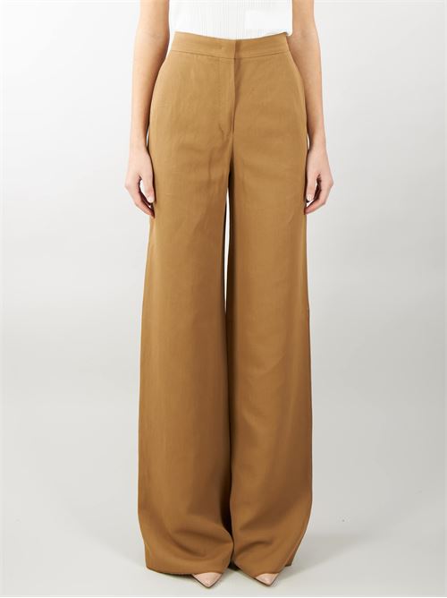 Fluid trousers in viscose and linen Max Mara Studio MAX MARA STUDIO | Trousers | GARY2
